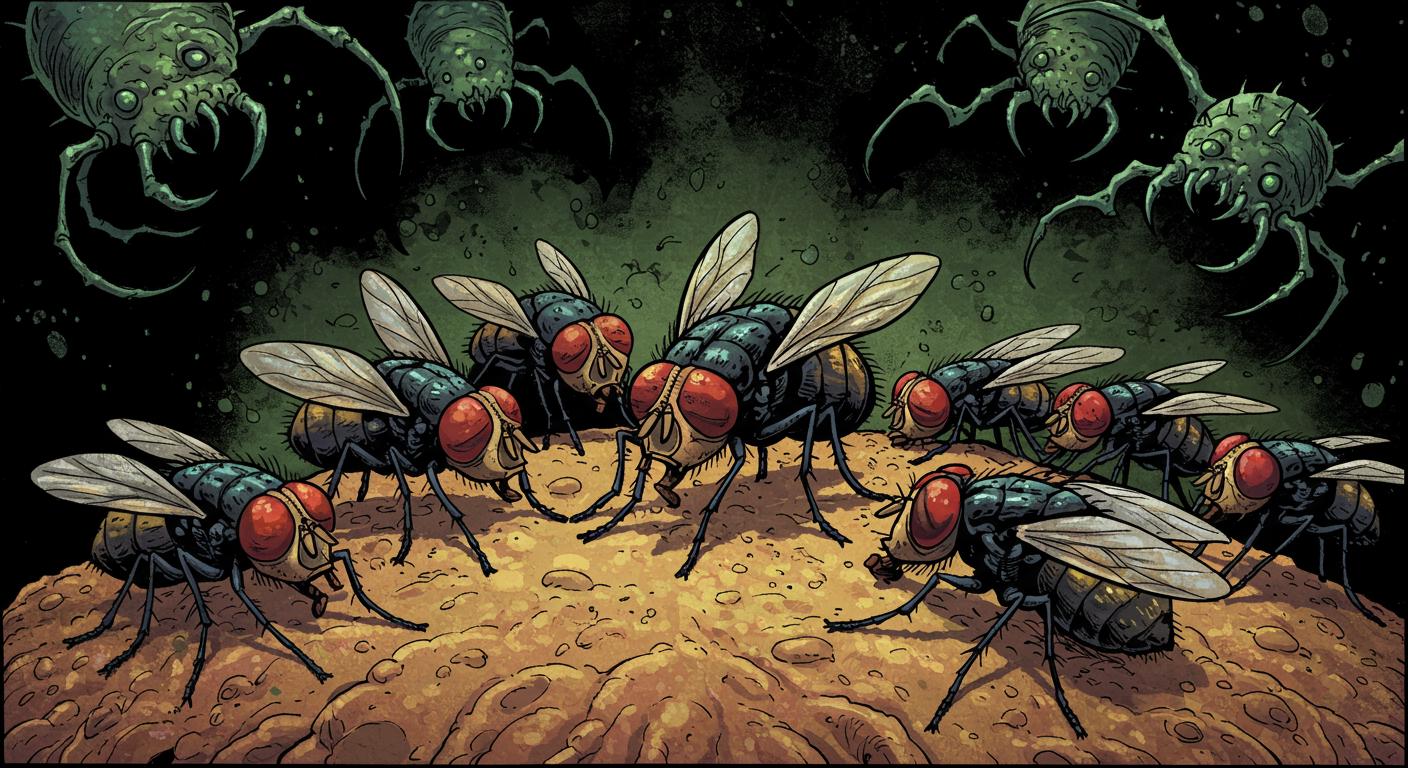 Sleep No More: Flies Ditch Z's to Dodge Being Eaten Alive