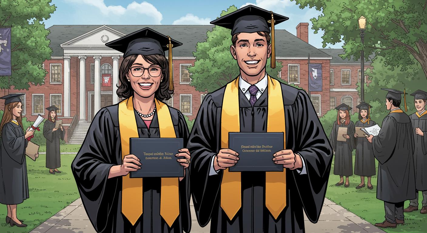 Family Affair: Mom and Son Cap Off Master's Degrees Together